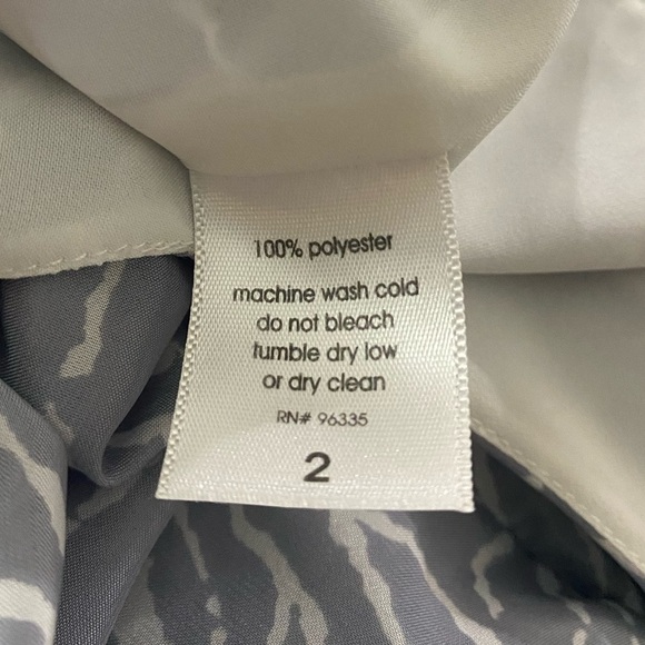 SUSANA MONACO Womans Grey Print Spaghetti Strap Mini Dress Size 2 - Picture 11 of 12